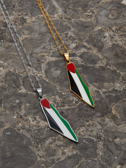 PALESTINE MAP NECKLACE